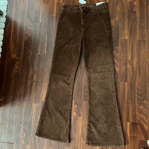 American Eagle Outfitters High-Rise Brown Corduroy Jeans